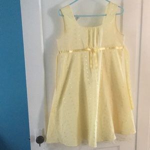 Yellow girl’s dress size 18 1/2 Ashley Ann